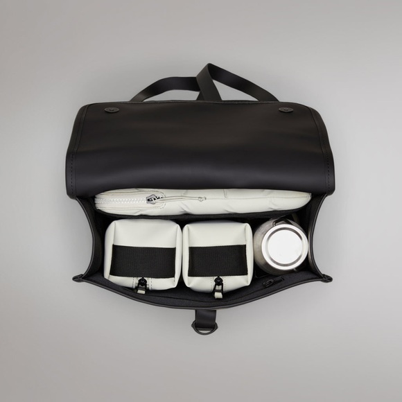 RAINS Full Size Backpack Matte Black 4.5 Gal - Picture 3 of 8